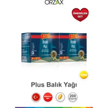 Orzax Ocean Plus Limon Aromalı Takviye Edici 100 Kapsül | Ekonomik Paket (2 Adet)