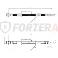 Fortera Fren Hortumu Ön Sağ Corolla Auris Verso 2007-