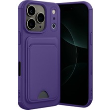 Eco Port Apple Iphone 17 Pro Kelvin Kartvizitli Silikon - Derin Mor