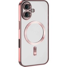 Eco Port Iphone 16 Kılıf Kross Magneticsafe Kapak - Pembe