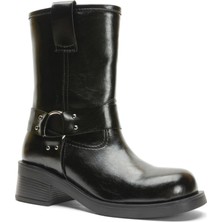 Emienza Orıon Vegan Deri Trok ve Toka Detaylı Bayan Bot