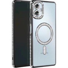 Eco Port Samsung Galaxy A06 Joke Simli Magneticsafe Kılıf - Siyah