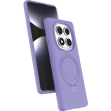 Eco Port Xiaomi Redmi Note 14 Pro 4g Regal Magsafe Standlı Kapak - Lila