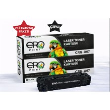 Ero Print Canon LBP-633Cdw Muadil Toner - 1350 Sayfalık - Çipli Siyah Toner - 2'li Avantaj Paket