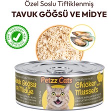 Bzs Petzzcats Tavuk & Midye Konserve Kedi Maması 2 Adet 70 gr