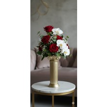 Rakaymu Klasik Sütun Tasarımlı Dekoratif Vazo