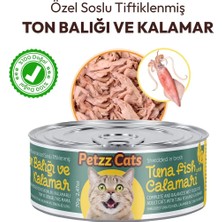 Bzs Petzzcats Ton Balığı & Kalamar Konserve Kedi Maması 2 Adet 70 gr