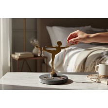 3D Tasarım Zarif Balerin Takı Standı(Beyaz)