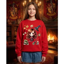 Little Aden Harmonie Harry Potter Kırmızı Sweatshirt