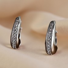 Luckyb Store Taşlı Silver Renk Xuping Küpe