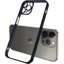 Eldenör Ally Fashion Series iPhone 13 Pro 6.1inç Kılıf Renkli Kenar Lazer Çerçeveli Silikon KILIF-(5775)