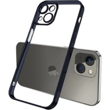Eldenör Ally Fashion Series iPhone 13 6.1inç Kılıf Renkli Kenar Lazer Çerçeveli Silikon KILIF-(5775)