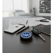 Ümraniye 3D Chevrolet Logolu Premium Lastik jant Detaylı Araba Anahtarlığı