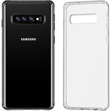 Eldenör Baseus Galaxy S10 Simple Ultra Ince  Kamera Korumalı Silikon KILIF-(5775)