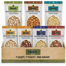 Nish Fresh Karvulmuş Kuruyemişler 7 Çeşit 7 Adet  980 Gram