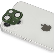 Eco Port Iphone 13 Pers Alüminyum Kamera Lens - Yeşil