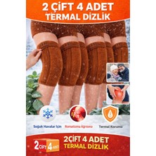FitOnly Eve Tüyü Yün Diz Isıtıcı Dizlik – Kışlık Termal Romatizma ve Motor Kullananlar Için Diz Koruyucu (2 Çift – 4 Adet, Kadın-Erkek) Ortapedik