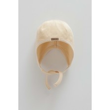 Caramell Soft Style Gırl Bağcıklı Triko Şapka - SPK2105 - Bej - 1 - 3 Ay Bej