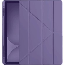 Eco Port Ipad Pro 11 (2024) Kılıf Kalemlikli Hugo Tablet Kılıfı - Mor