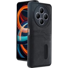 Eco Port Xiaomi Redmi 14C Kılıf Sara Kartvizitli Deri Kılıf - Siyah