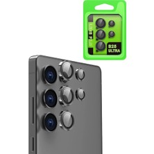 Eco Port Samsung Galaxy S25 Ultra Raze Metal Kamera Lens - Siyah
