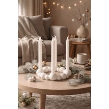 Mandalin Art Studio Yuvarlak 4'lü Yaratıcı Mumluk