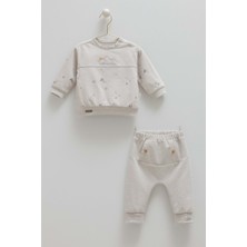 Caramell Cool Mountaın Pantolon Cepli Alt Üst Takım - TKE2021 - Gri - 9 - 12 Ay Gri