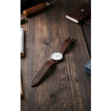 Lethos Leather Hakiki Deri Saat Kordonu - Çift Katlı