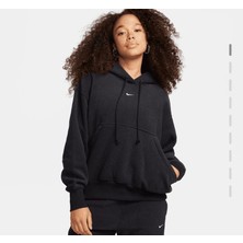 Nike Sportswear Hoodie Phoenix Plush Sportswear Bol Kalıp Kadın Siyah Sweatshirt FN3625-010