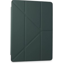 Eco Port Samsung Galaxy T870 Tab S7 11 Kılıf Kalemlikli Mars Tablet Kılıfı - Koyu Yeşil