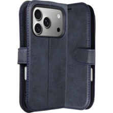Eco Port Apple Iphone 17 Pro Trend S Plus Kapaklı Kılıf - Lacivert