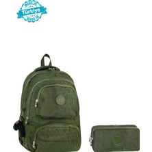 Niss Store Yeni Sezon Lisanslı Krinkıl Kumaş Sırt Çantası, Okul Çantası ve Iki Cepli Kalem Kutusu