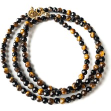 THEIA GemWorks Soul — Oniks & Kaplan Gözü Erkek Kolye