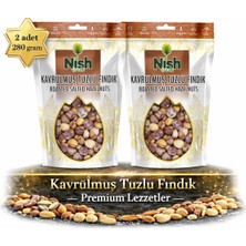 Nish Fresh Kavrulmuş Tuzlu Fındık Premium Lezzetler 2 Paket 280 Gram
