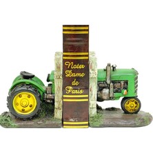 Avensyy Kitap Stoper Traktör Yeşil Dekoratif Hediyelik