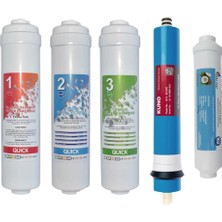 Sulook Kapalı Kasa Su Arıtma Cihazları Için Quick Girişli 80 Gpd Membran 5 Aşamalı Filtre Seti