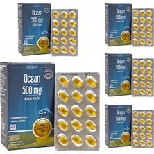 Orzax Ocean 500MG Balık Yağı Limon Aromalı x 5 Adet