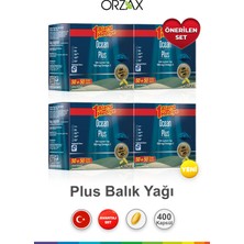Orzax Ocean Plus Limon Aromalı Takviye Edici 100 Kapsül | Ekonomik Paket (4 Adet)