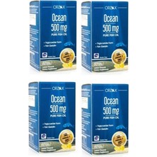 Orzax Ocean Balık Yağı 500MG 60 Kapsül 4 Adet