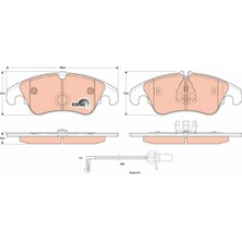 Trw GDB1908 Ön Balata Fişli Audı A4-A5-A6-A7-Q5 2008 > 8K0698151D-8R0698151-4G0698151D