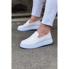 Beyaz Rugan Erkek Casual Ayakkabı