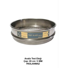 Labolist Analiz Test Eleği - Çap: 20 cm 3 mm Paslanmaz Çelik