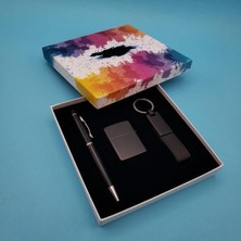 Avensyy Kalem Çakmak Anahtarlık Siyah Set Dekoratif Hediyelik