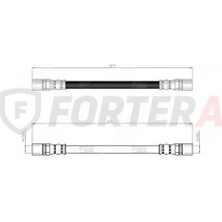 Fortera Fren Hortumu Arka Corolla AE92 87-92