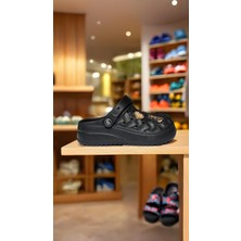 Calx Kadın Bahçe Plaj Hemşire Terliği - Hasır Görünümlü, Aksesuarlı, Hafif ve Kaymaz Yazlık Model