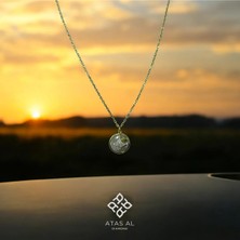 Atas Al Diamond Altın Kaplama Star Shine Yıldız Sedef Taş Işlemeli 925 Ayar Gümüş Kolye