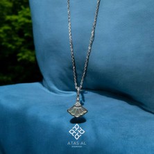Atas Al Diamond Sedef Deniz Kabuğu Model 925 Ayar Gümüş Kolye