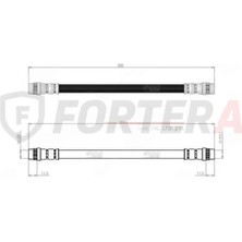 Fortera Fren Hortumu Arka Clio I Megane I Scenic I 90-98