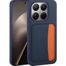 Sionel 15T Kılıf Kartlıklı Zore X-Kart Silikon Kapak - Lacivert