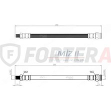 Fortera Fren Hortumu Arka Doğan Kartal Şahin 1600 Y.m 88-97